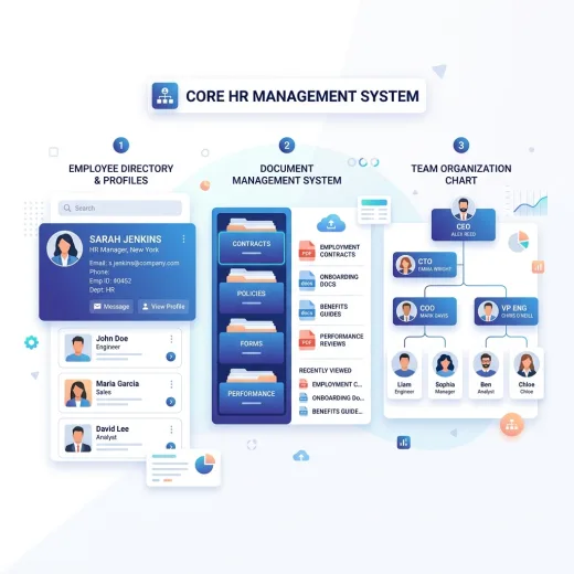 Core HR Management Features