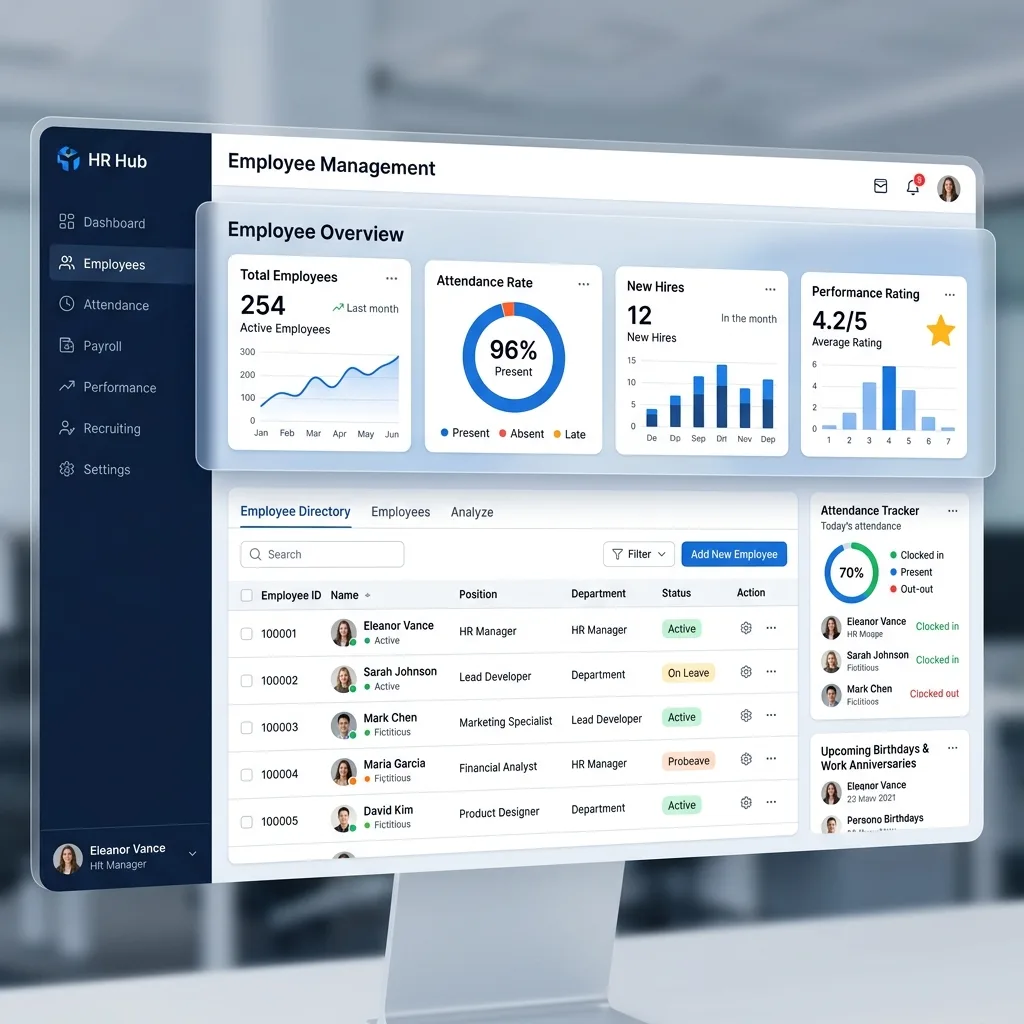 SmartHR Employee Dashboard